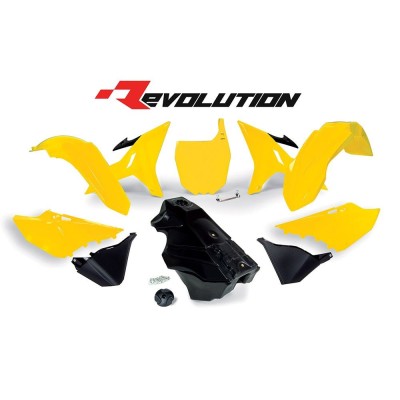 Kit de plásticos RTECH REVOLUTION YAMAHA YZ 125, YZ 250, WR 250 (2002-2021)
