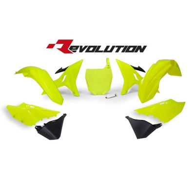 Kit de plásticos RTECH REVOLUTION YAMAHA YZ 125, YZ 250, WR 250 (2002-2021)
