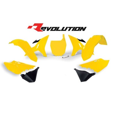 Kit de plásticos RTECH REVOLUTION YAMAHA YZ 125, YZ 250, WR 250 (2002-2021)