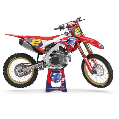 Kit Adhesivos Completo Honda CR CRF 125 250 450 Mod: Retro Series 93