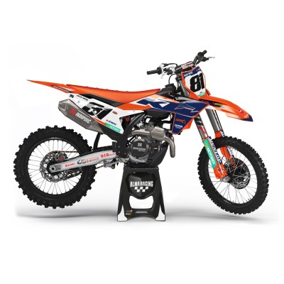 Kit adhesivos completo para KTM EXC / SXF 125 250 350 450 Mod. BluOrange