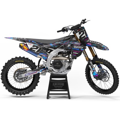 Kit adhesivos completo para YAMAHA YZ / YZF / WRF Modelo Fluid Black