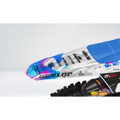 Kit adhesivos completo para YAMAHA YZ / YZF / WRF Modelo Fluid White