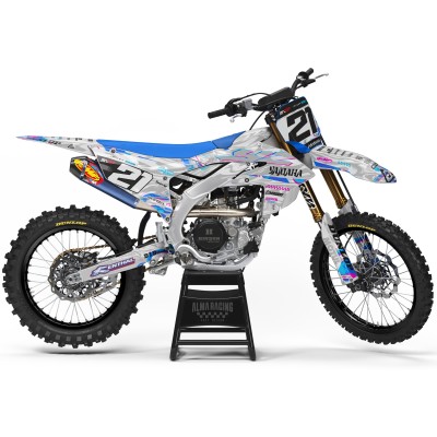 Kit adhesivos completo para YAMAHA YZ / YZF / WRF Modelo Fluid White