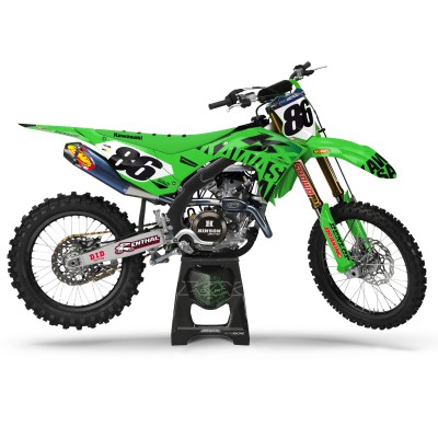Kit adhesivos completo para KAWASAKI KX KXF 125 250 450 Mod.: Green Bay