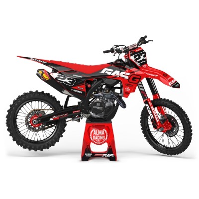 Kit adhesivos completo para GasGas MC EC 125 250 350 450. Mod. Basic Red Black '24