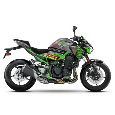 Kit Adhesivos Completo Kawasaki Z900 / Z800 Mod.: Green Samurai