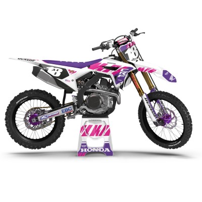 Kit Adhesivos Completo Honda CR CRF 125 250 450 – BCR White Pink