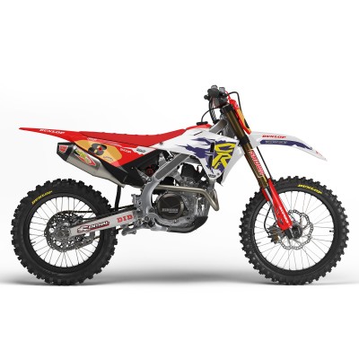 Kit Adhesivos Completo Honda CR CRF 125 250 450 – Modelo Retro95 Blue
