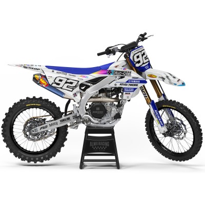 Kit adhesivos completo para YAMAHA YZ / YZF / WRF Modelo Muc Off White