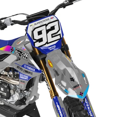 Kit adhesivos completo para YAMAHA YZ / YZF / WRF Modelo Muc Off Grey