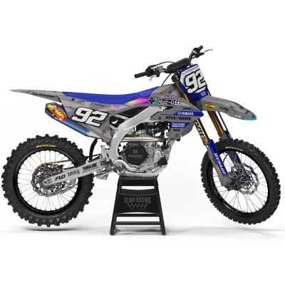 Kit adhesivos completo para YAMAHA YZ / YZF / WRF Modelo Muc Off Grey