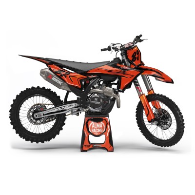 Kit adhesivos Personalizado para KTM EXC / SXF 125 250 350 450 Mod. Brush Orange