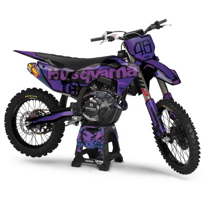 Kit Adhesivos Personalizado Completo para Husqvarna – Mod. Brush Purple