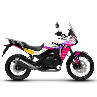 Kit Adhesivos Personalizados para Honda Transalp - Modelo Vintage Pink