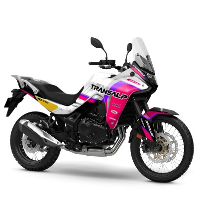 Kit Adhesivos Personalizados para Honda Transalp - Modelo Vintage Pink