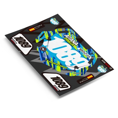 Kit de Adhesivos BMX Race para placas porta números y cuadro - Full Cover
