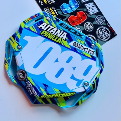 Kit de Adhesivos BMX Race para placas porta números y cuadro - Full Cover