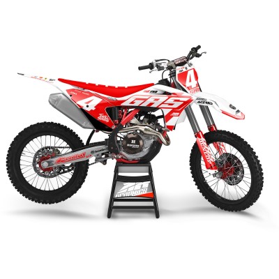 Kit adhesivos completo para Gas Gas EC MC 125 250 350F 450F. Mod. Gasser Red