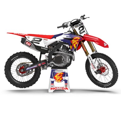 Kit Adhesivos Completo para Honda CR CRF 125 250 450 – Mod. Retro V2