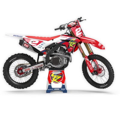 Kit Adhesivos Completo Honda CR CRF 125 250 450 Mod: Apalaches Retro